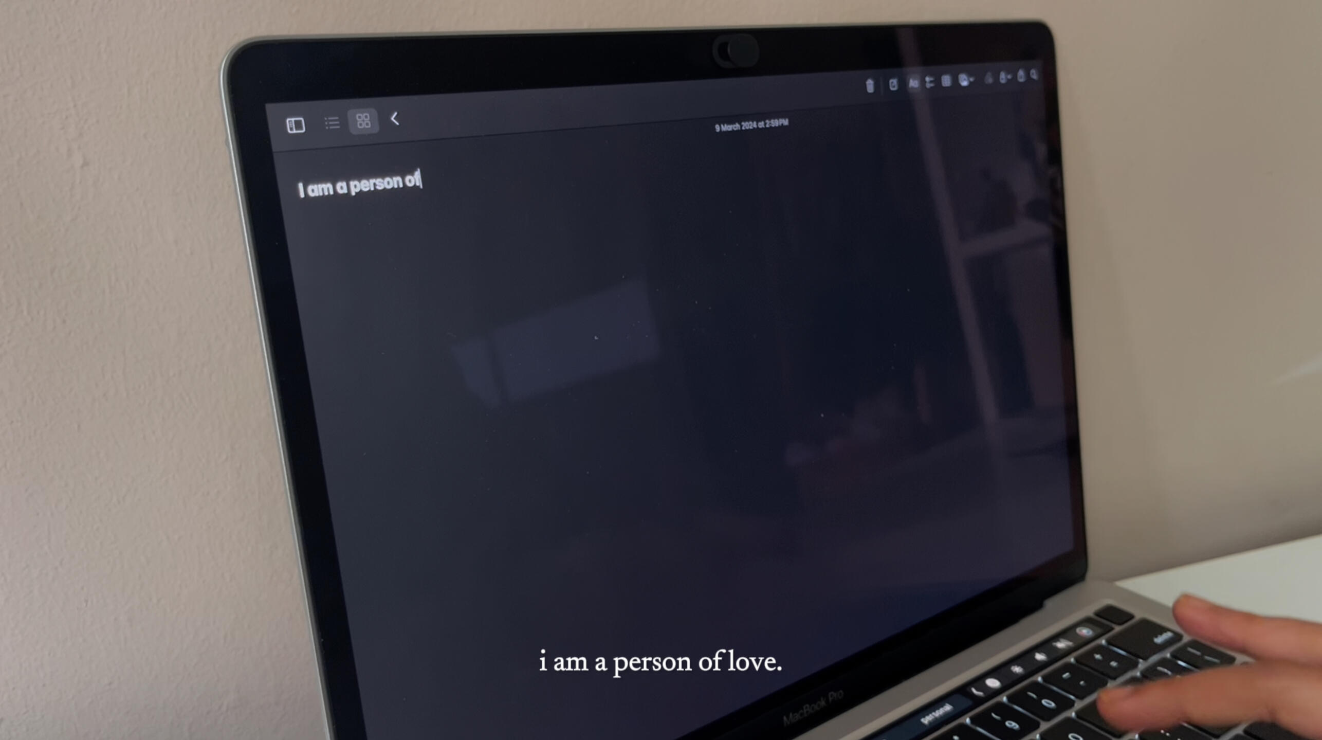 I am a person of love